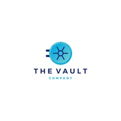 vault logo door vector icon illustration