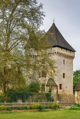 Historical tower, Saint-Leon-sur-Vezere, France