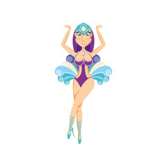 woman carnival dancer avatar character