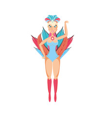woman carnival dancer avatar character