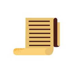 paper receipt isolated icon