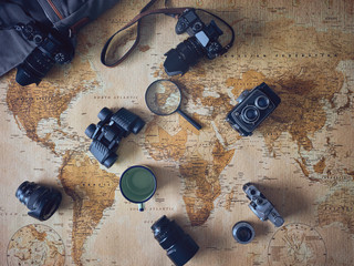 Coffee and tourist supplies on map