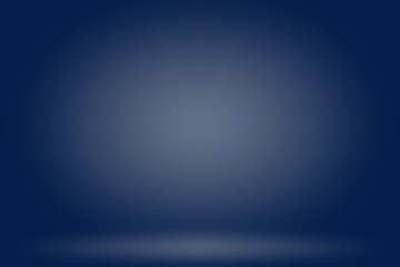 Blue backdrop in empty room 3d. Background - Illustration