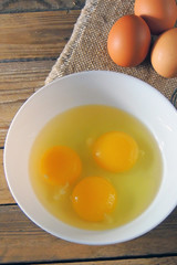 eggs and whisk