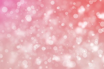 Fototapeta na wymiar Shiny bokeh blur background. Glowing glitter circle particles holiday.