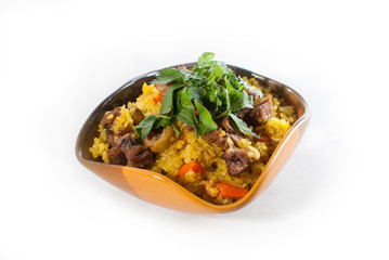 Pilaw (asian rice and meat)