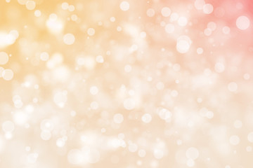 Shiny bokeh blur background. Glowing glitter circle particles holiday.