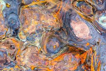 Abstract corrosion texture on the copper-plated steel sheet