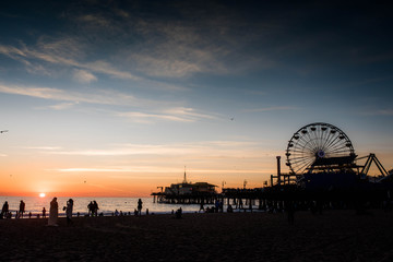 la Fameuse plage de Santa Monica et son ponton