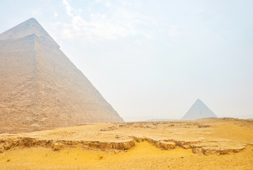 The old Pyramin of Khafre in Giza, Egypt