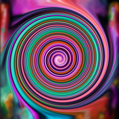 Colorful Spiral and circular abstract Backgrounds