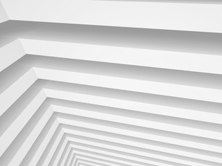 Obraz premium White minimalistic abstract city background 3D illustration