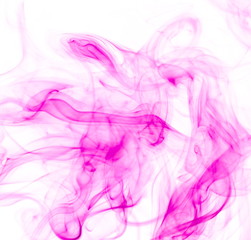 Obraz premium Purple smoke on white background