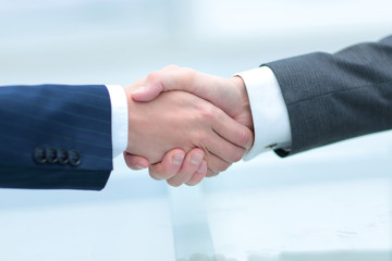 Business men making handshake. Business concept.