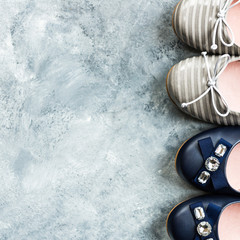 Several Pairs of Female Flat Shoes, Ballerinas