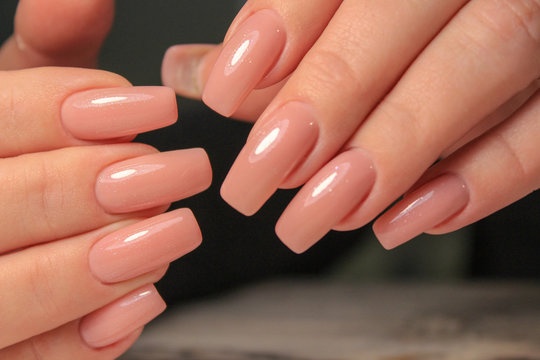 sexy gray manicure on a trendy texture