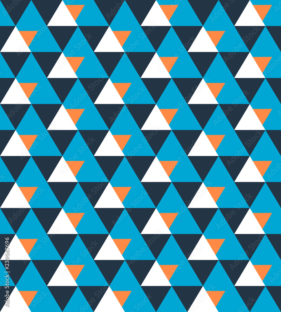 Poster seamless pattern of triangles. pattern for your textiles and print design.