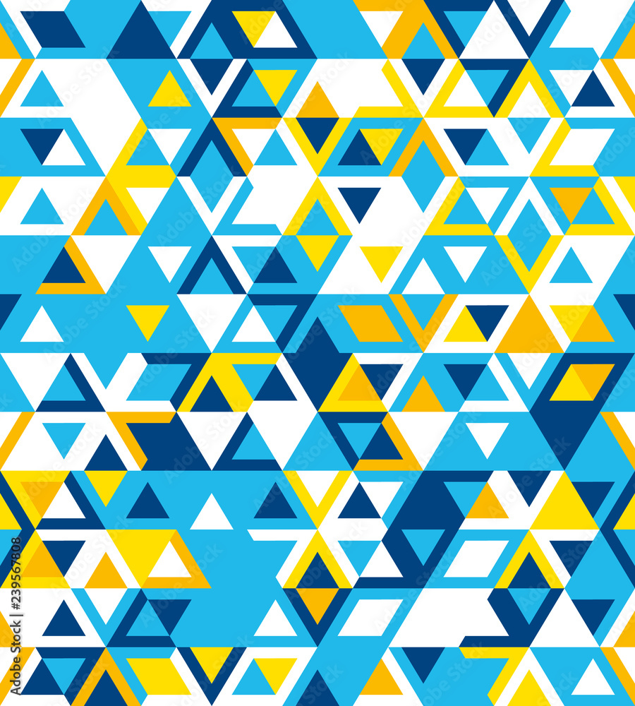 Poster seamless pattern of triangles. pattern for your textiles and print design.