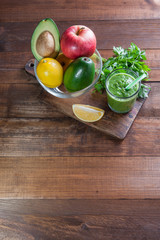 Smoothie from fruit and vegetables