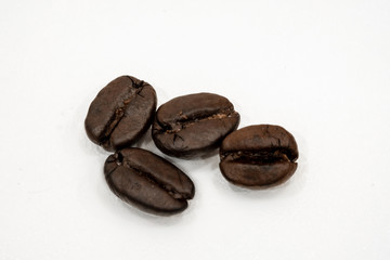 coffee beans isolated on white background