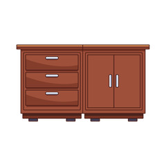 Kitchen wooden cabinet