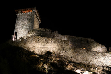 castello luci notturna