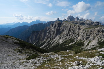 Fototapeta na wymiar Panorama of Alps in Italy