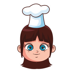 Chef kid smiling face