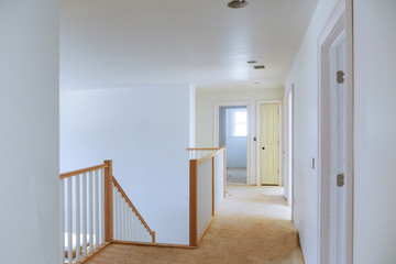 Construction building industry new home construction interior drywall tape. Building construction gypsum plaster walls