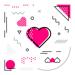 Heart Vector Background