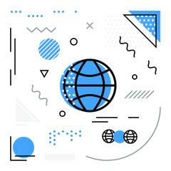 Globe Vector Background