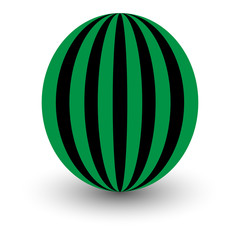 Vector flat illustration of watermelon icon. - Vector