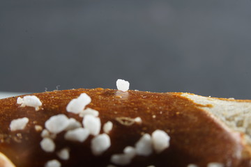 Salt in various forms with the macro lens extremely enlarged, it almost micro photographs are