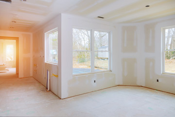 Construction building industry new home construction Building construction gypsum plaster walls