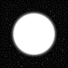 Star on cosmic background. © konstan