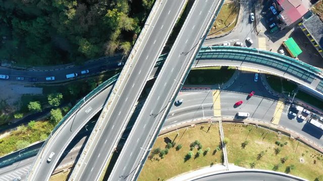 Driving situation. Cars go on the highway. Traffic in town. Bypass road to Sochi. Travel to the sea by car. Stay at the resort. Alternate of Kurortny Avenue in Sochi.
