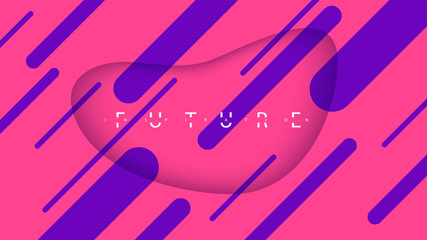 Creative geometric shapes wallpaper. Minimal geometric lines composition. Vector EPS 10