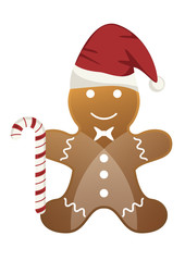 Bonhomme de pain d'épice avec sucre d'orge