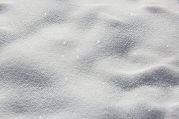 Shining Stars on a snow texture