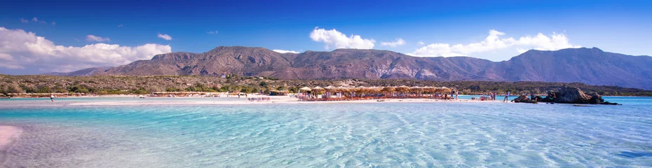 Papier Peint photo  Plage d'Elafonissi, Crète, Grèce Elafonissi beach on Crete island with azure clear water, Greece, Europe