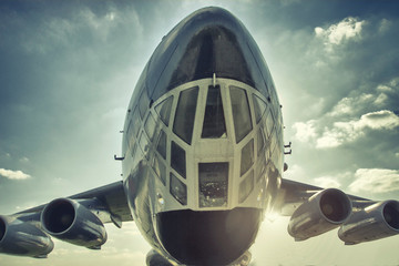 Airplane in the sky