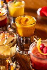 winter drinks with berries