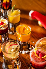 winter drinks with berries