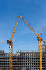 Baukräne, Bau, Haus