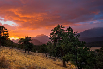 Sunrise  in Rocky Mountain NP