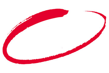 CERCLE D'ENCADREMENT ROUGE