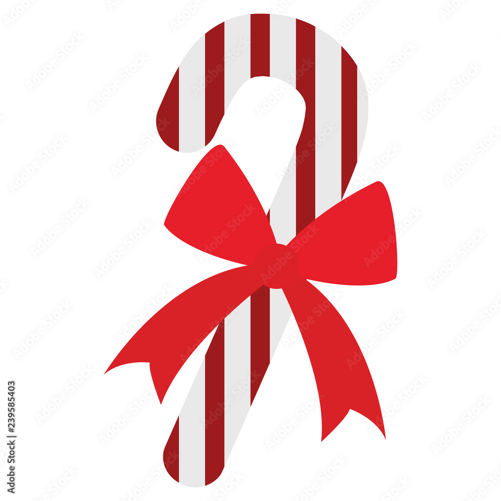 Sticker candy cane design