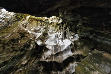 Sunlight entering through holes on the ceiling-Cudugnon Point Cave-El Nido-Palawan-Philippines-0877