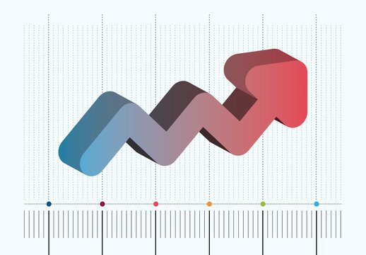 3D Arrow Infographic Layout