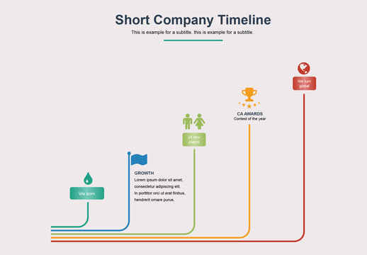 Company Timeline Infographic Layout